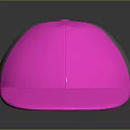 Stylish Neon Pink Baseball Cap With Mesh Back And Smooth Front Design 3d model