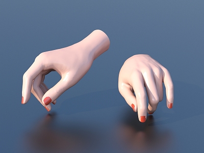 Manicure Hand Model 3d model