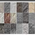 Background Wall with Diverse Textures and Materials for Interior Design Options