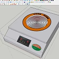 Canteen Induction Cooker With Stainless Steel Surface Digital Control And Heating Plate