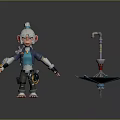 Monkey CG Monkey Cartoon Monkey Anime Monkey Stylized Monkey Fantasy Style Monkey Toy 3d model