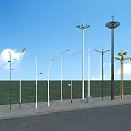 Outdoor Lights With Various Designs In White Black Gold For Street Park