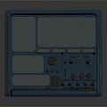 Modern Sci-Fi Equipment Sci-Fi Panel Control Panel Sci-Fi Instruments 3d model