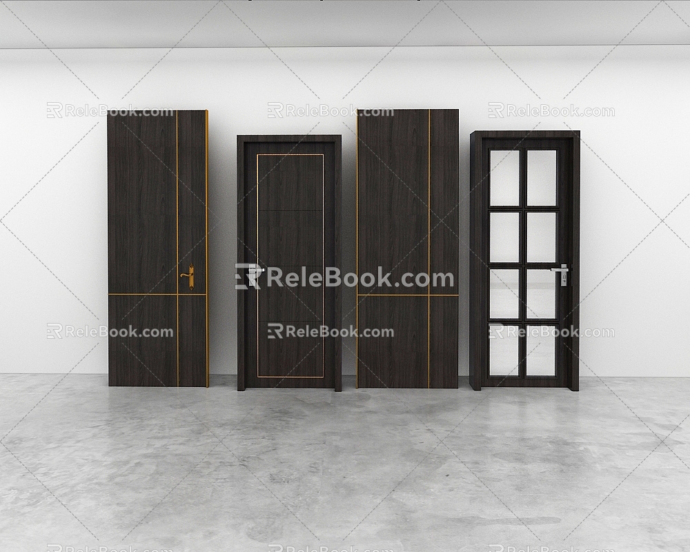 Combination door 3d model