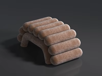 modern sofa stool chair 3d model