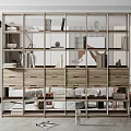 Modern Bookshelf 3d model