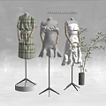 Modern Model Female Model Combination 3d model