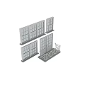 Casement Windows In Different Sizes For Modern Building Exterior With White Frames
