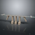 Modern Concrete Legs Glass Top Table Design For Interior Decor Spaces