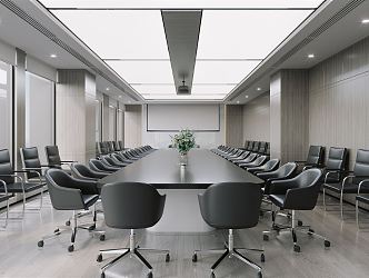 Modern Meeting Room Meeting Table and Chair 3d model