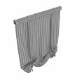 Stylish Striped Curtains For Windows With Decorative Bow Knots And Pleated Edges