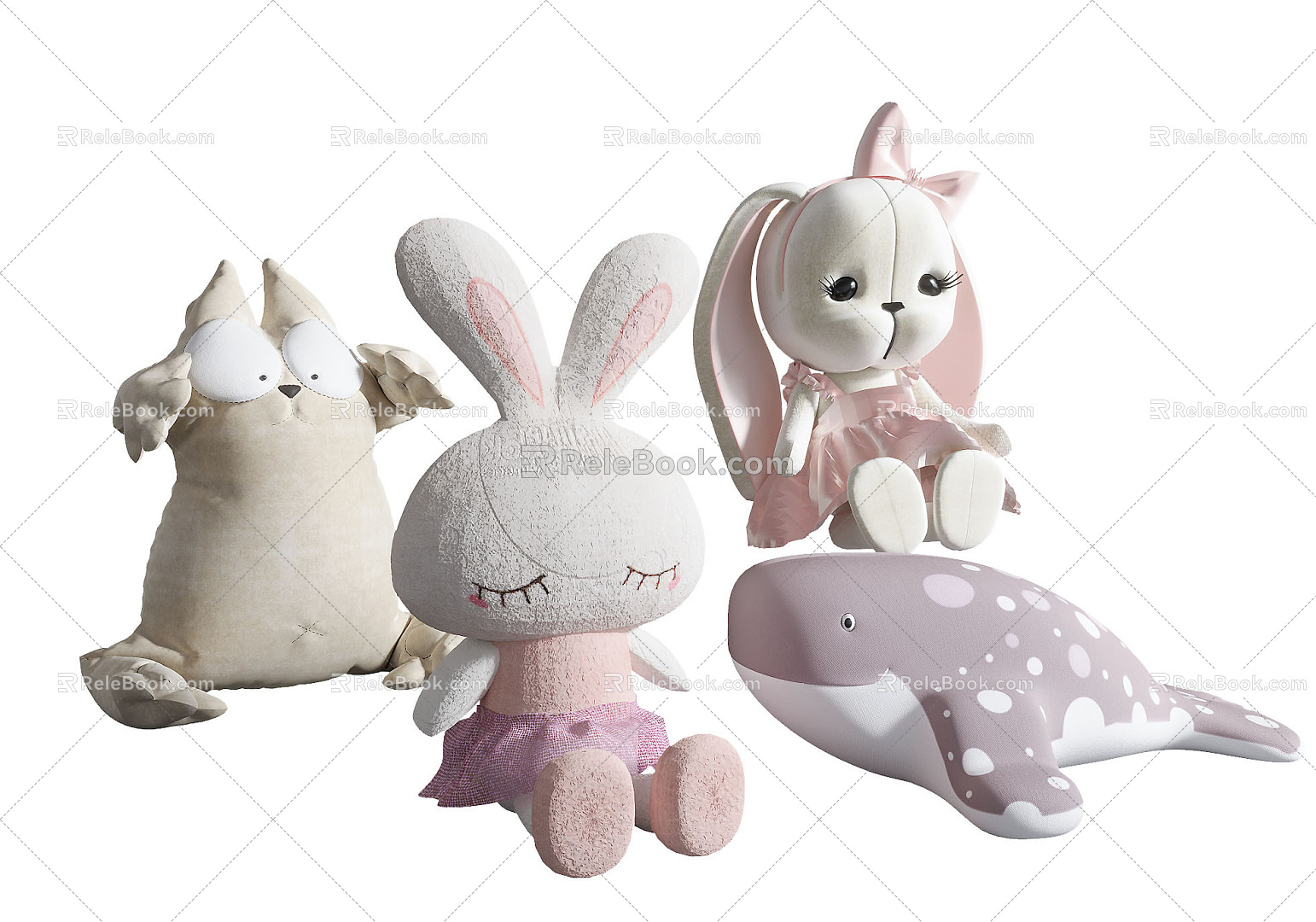 modern toy children plush toy 3d model