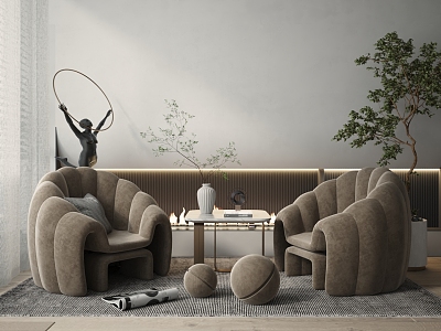 Modern Casual Sofa Combination Single Sofa model