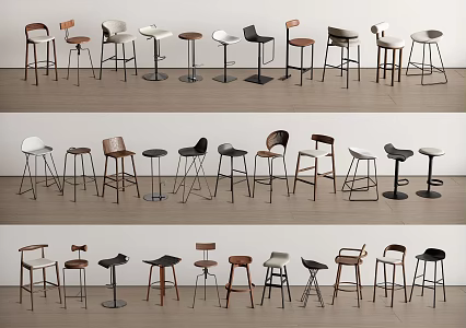 Modern Bar Chair Bar Chair Bar Stool High Chair Bar Chair Bar Chair 3d model