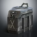Durable Military Tactical Case With Metal Texture Handle Lock And X Mark Design