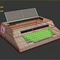 Vintage Beige Mechanical Typewriter With Classic Keyboard And Paper Holder Design For Daily Use