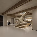 Cozy Basement Home Theater With Comfortable Seating Projector And Carpet