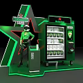 Heineken Beer Display Cabinet Beer Activity Display Cabinet Design Arch Design Prop Design Freezer Floor Stack Design 3d model