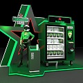 Heineken Beer Display Cabinet Beer Activity Display Cabinet Design Arch Design Prop Design Freezer Floor Stack Design 3d model