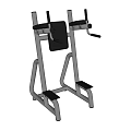 Sturdy Fitness Dip Station With Ergonomic Seat And Footrest For Home Gym