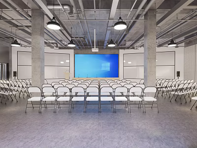Modern Conference Hall Report Hall 3d model