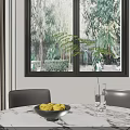 Elegant Spacious Double Height Open Living And Dining Room Interior Design With Large Panoramic Windows