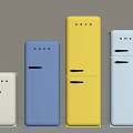 Refrigerator Mini Refrigerator Single Door Refrigerator 3d model