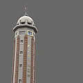 Chongqing Peoples Liberation Monument Tower With Dome Base Stairs And Lamp Posts