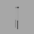 Stylish Modern Cylindrical Pendant Lights With White Black Finishes For Interior Decor