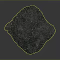 Natural Decorative Stone With Wood Fragments Embedded On Textured Organic Surface