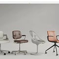 Modern Office Chairs With Various Designs Multiple Colors Leather Armrests And Caster Wheels