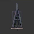 Industrial Oil Pump Jack Equipment With Steel Frame Green Motor And Concrete Base