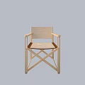 Modern Single Accent Chair With Wooden Frame Fabric Seat Armrests And Crossed Base