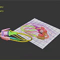 Medical Device With Yellow Green Tubes And Transparent Connectors On White Paper