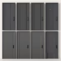Modern Security Doors With Sleek Metal Construction And Contemporary Lock Systems 3d model