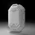 Futuristic Tech Device With Silver Metallic Casing Display Screen King Astray And Data Charts