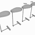 Modern Side Tables With Wooden Marble Tops And Black Gold Metal Frame Designs