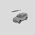 Toyota SUV Models In Black And Silver Exterior With Modern Design Features