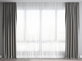 Modern Curtains 3d model