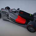 McLaren Formula 1 Racing Car With Renault Branding And Grey Aerodynamic Design