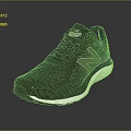 New Balance Black Athletic Running Shoes With Textured Upper And White Sole
