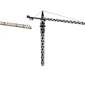 Dual Tower Cranes Essential Industrial Equipment With High Reach Lifting Capacity