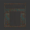 Rusted Metal Cage With Square Frame And Grid Structure Rusty Surface And Weathered Finish