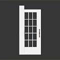 White Interior Doors With Glass Panels Open And Closed Design