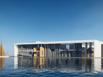 Modern Museum Architecture Urban Planning Hall Exhibition Hall Cultural Center Museum Shopping Mall 3d model