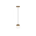 Modern Spherical Chandeliers with Textured Glass and Gold Bases