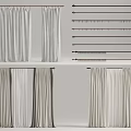 Curtains With Different Styles And Various Curtain Rods For Home Decor Design