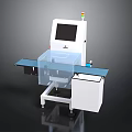 Industrial Automated Inspection Equipment With Conveyor Belt Transparent Cover Display Screen And Indicator Light