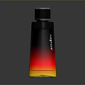 Modern Amulette Daily Living Bottle With Gradient Red Yellow Light Effect 3d model