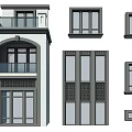 Modern Building Exterior Featuring Floor to Ceiling Windows With Various Design Styles and Glass Panels